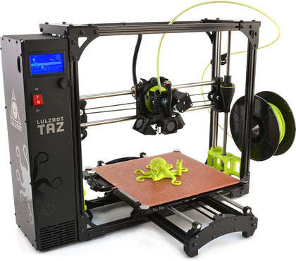 A photo of a 3d printer printing an octopus