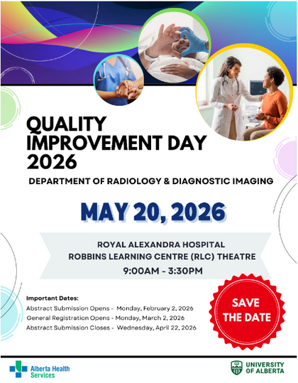 Radiology & Diagnostic Imaging Quality Improvement Day May 20, 2026