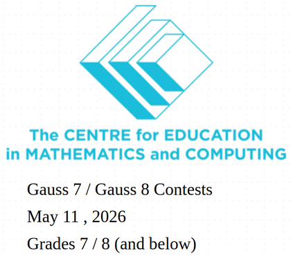 CEMC Gauss Mathematics Contest (Grade 7 , 8 and below)
