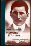 Book cover showing a large portrait of a man, with a village scene at the bottom.