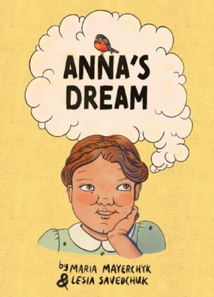 Yellow cover of a children's book, shows an illustration of a young girl smiling.