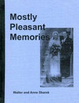 Blue book cover showing a black and white photo of a bride and groom.